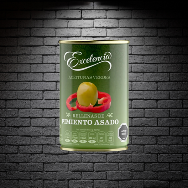 Aceitunas verdes rellenas de pimentón 300g