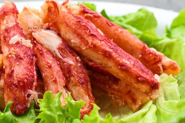 carne de centolla sobre cama de lechuga