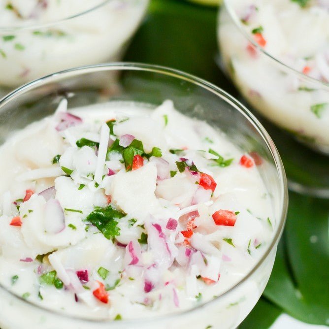 Receta: Ceviche de reineta chileno con camarones