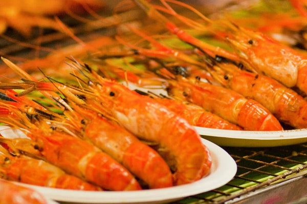 langostinos o gambas a la plancha