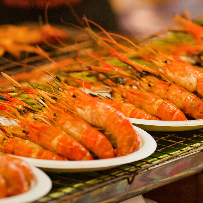 langostinos o gambas a la plancha
