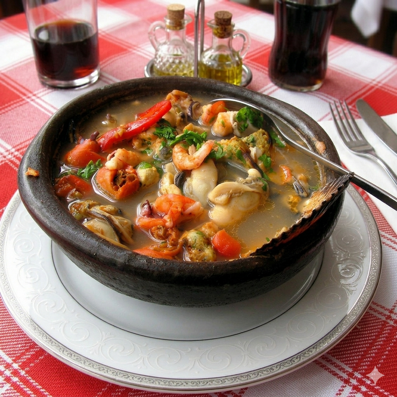 Receta: Paila Marina Chilena con Surtido de Mariscos
