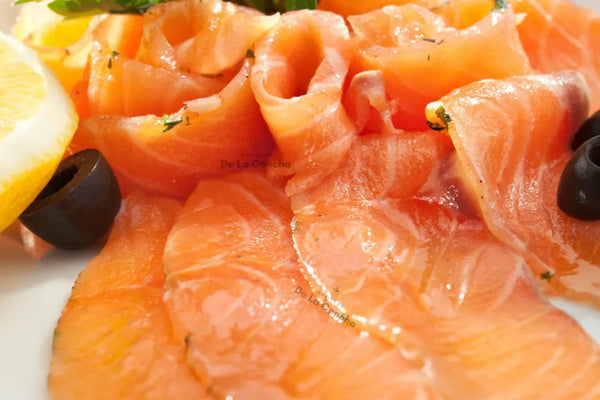 salmon ahumado en frio carpaccio