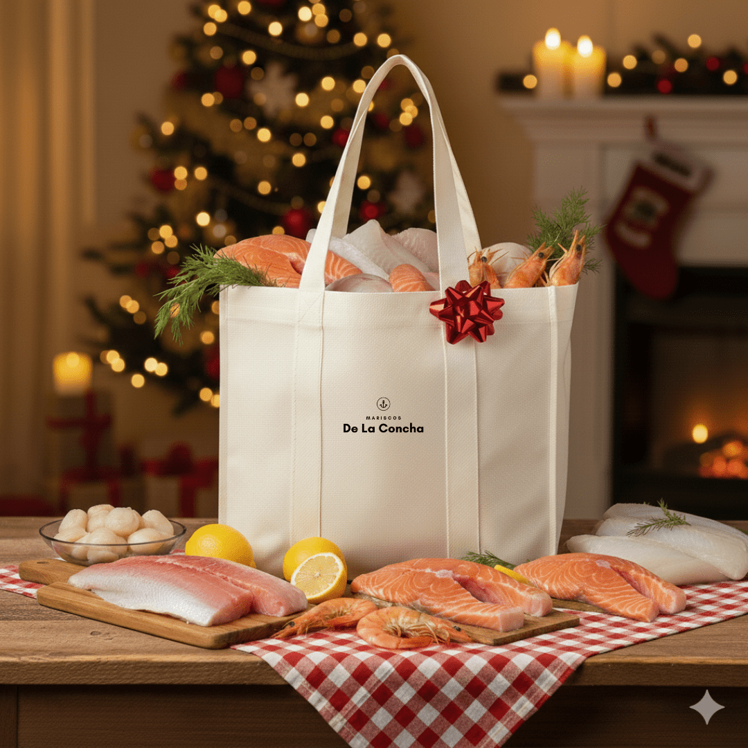 Bolsa de Mariscos de La Concha en un contexto de Navidad
