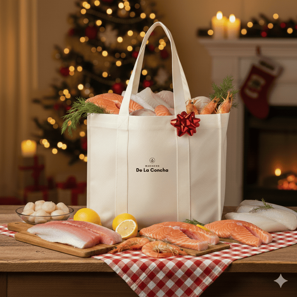Bolsa de Mariscos de La Concha en un contexto de Navidad