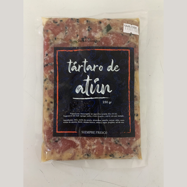 Bolsa de tártaro de Atún Rojo de 250g sellada al vacío listo para consumir