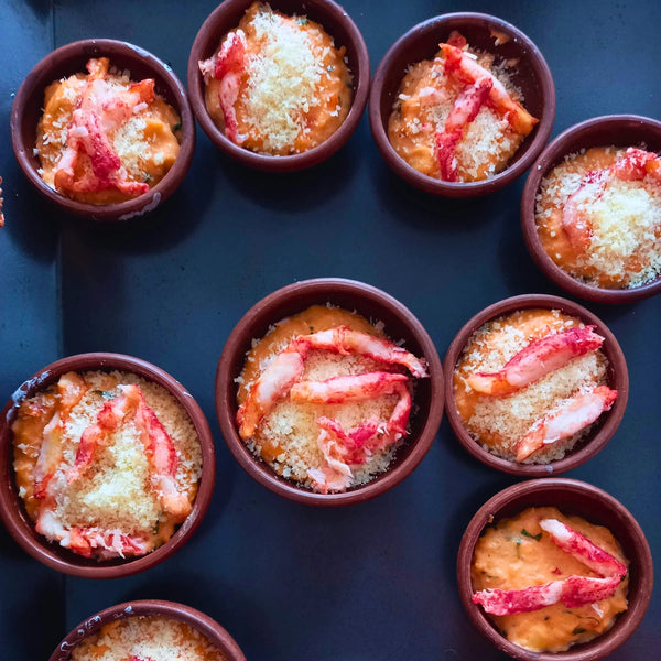 gredas con chupe de centolla