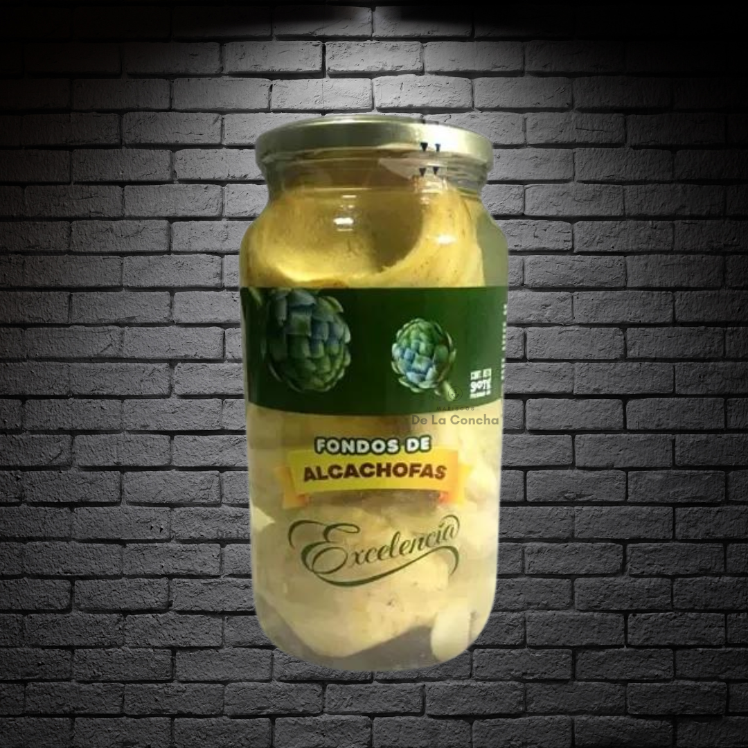 Frasco de 907ml con fondos de alcachofa en conserva