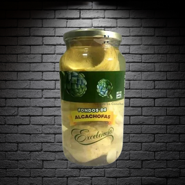 Frasco de 907ml con fondos de alcachofa en conserva