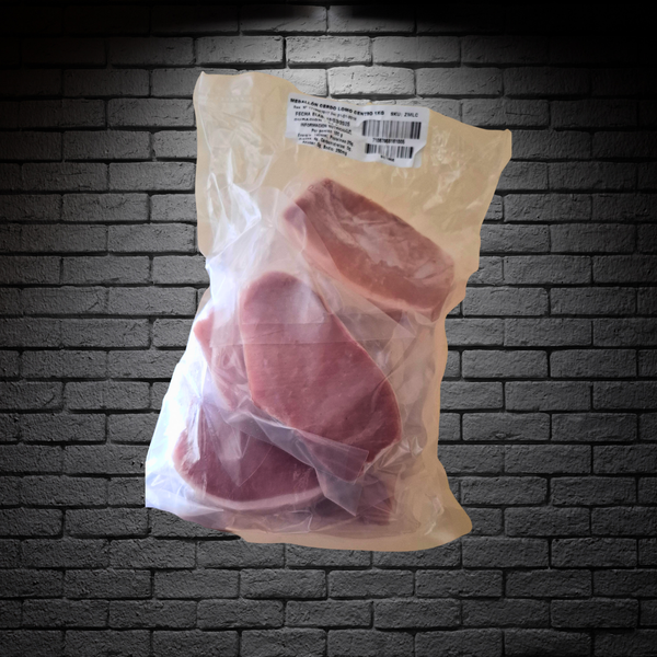 Medallones de lomo de centro de cerdo en bolsa de 1kg