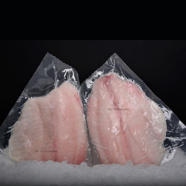 Filetes de Tilapia al vacio sobre una cama de hielo
