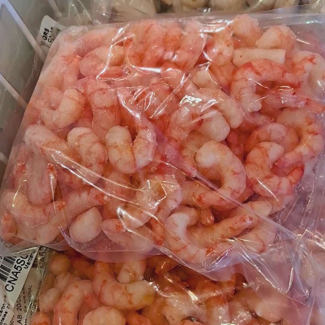 Camaron nacional cocido congelado en bolsa de 1kg