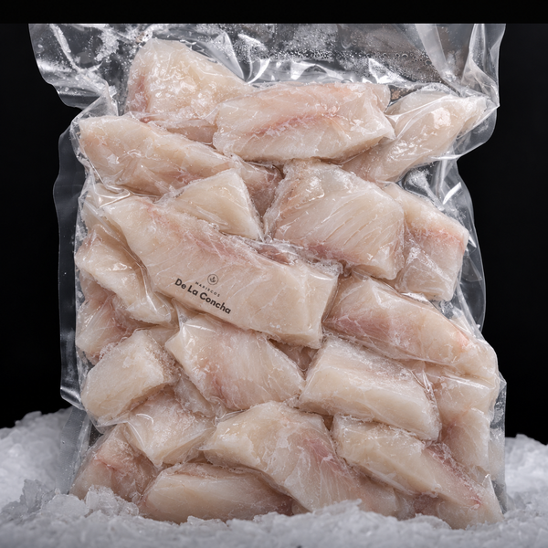 Recorte de reineta congelada 500g en bolsa al vacío sobre hielo